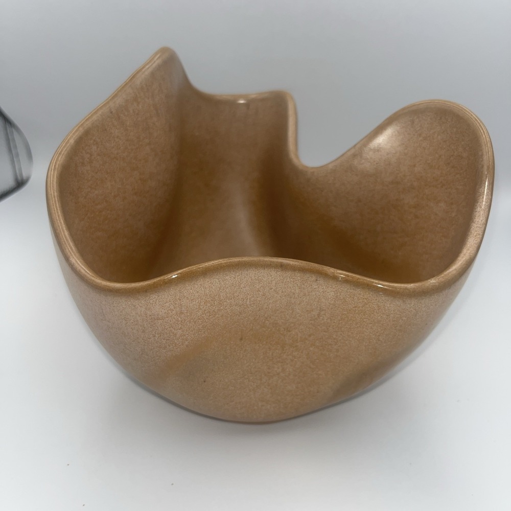 Desert Gold Frankoma‎ Freeform  5.5"x 6" Drapery Vase Planter # F29